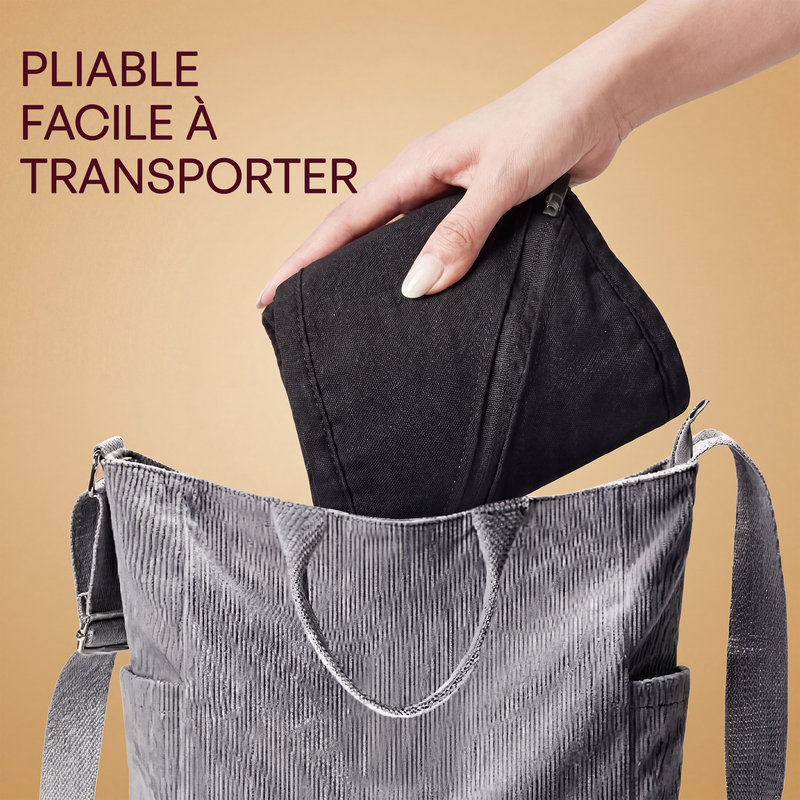 Pliable et facile à transporter