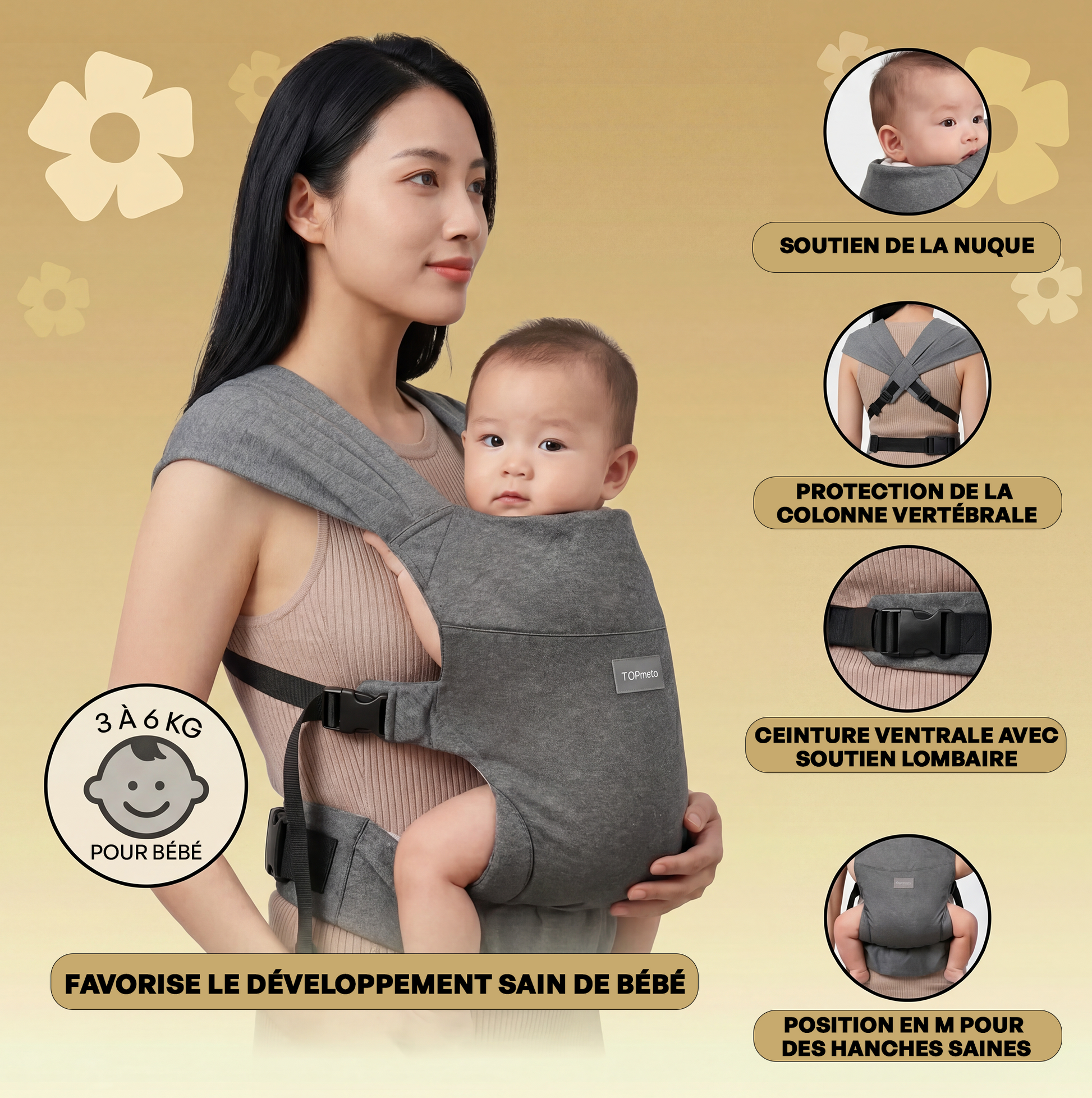 Porte-bébé de la naissance à la petite enfance - BabyBloom